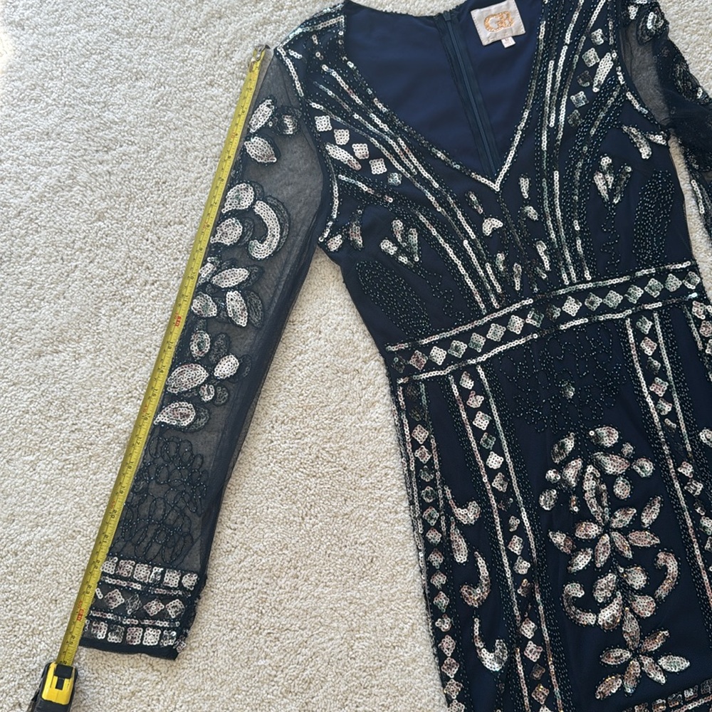 Stunning Beaded Formal Mini Dress - Picture 8 of 8